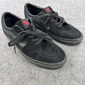 Vans Shoes Mens Size 12 Black Suede Canvas Skate Low Top Lace Up Casual